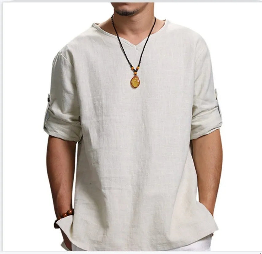Zen Flow Linen Tee
