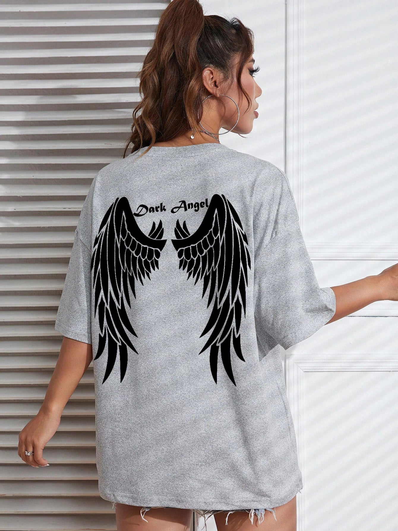 "The Angel" Oversized Graphic Tee