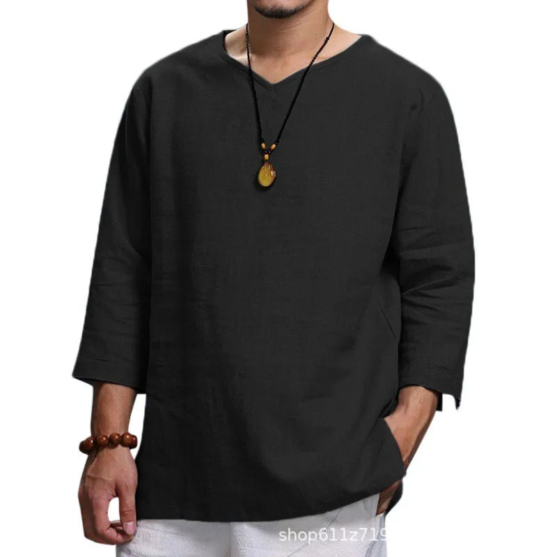 Zen Flow Linen Tee