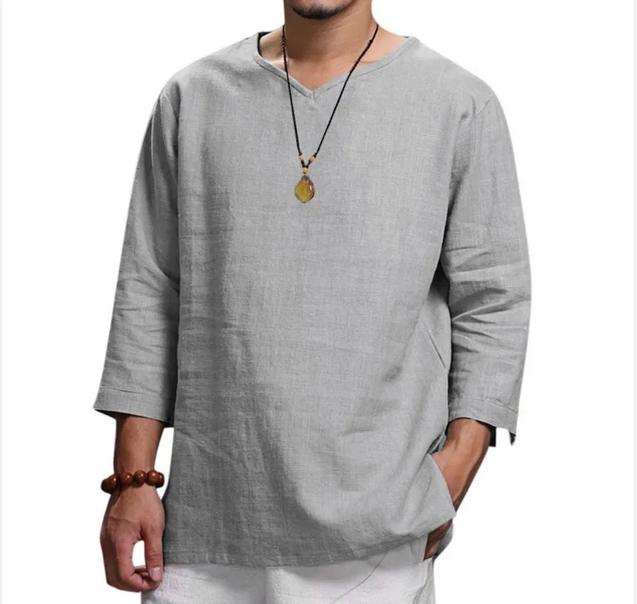 Zen Flow Linen Tee