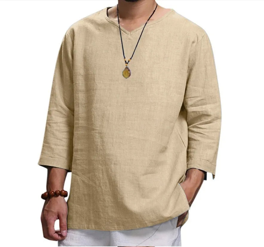 Zen Flow Linen Tee