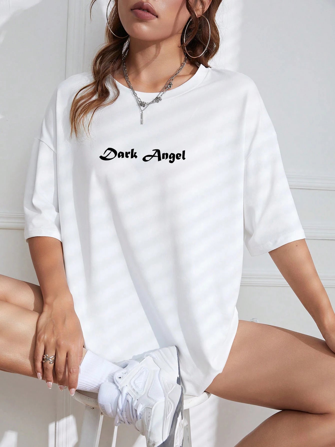 "The Angel" Oversized Graphic Tee