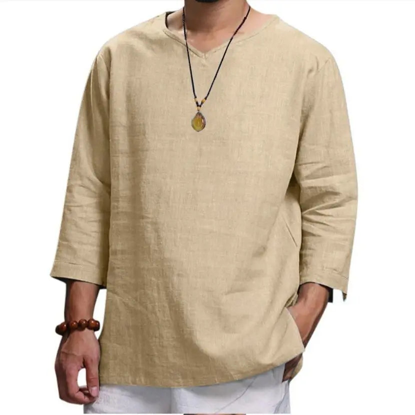Zen Flow Linen Tee