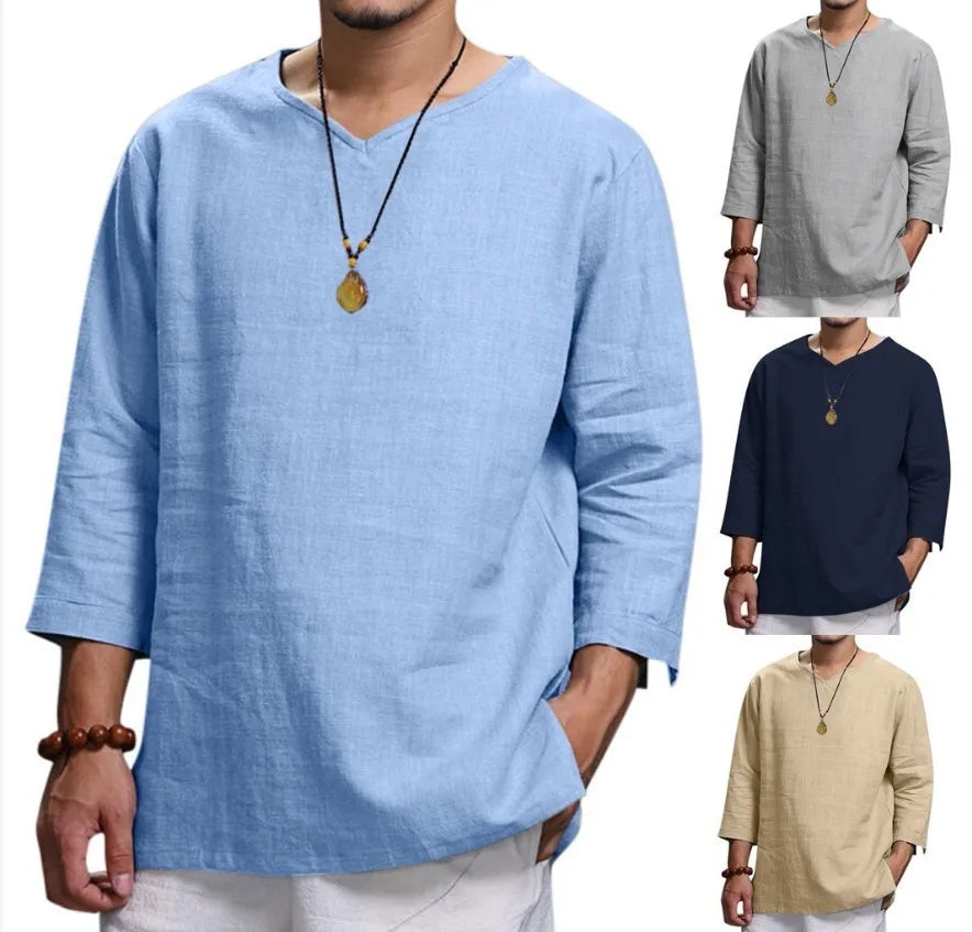 Zen Flow Linen Tee