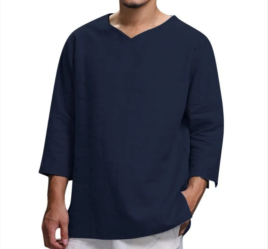 Zen Flow Linen Tee