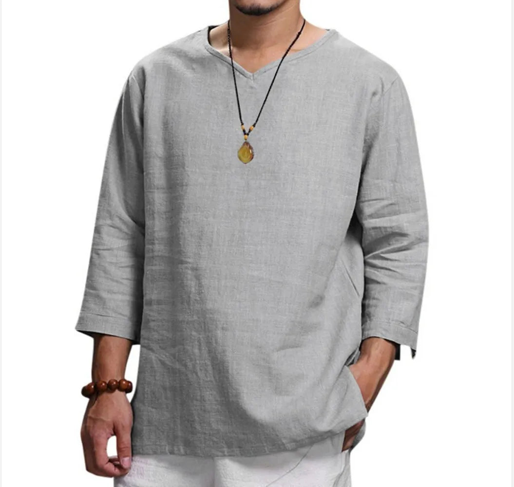 Zen Flow Linen Tee