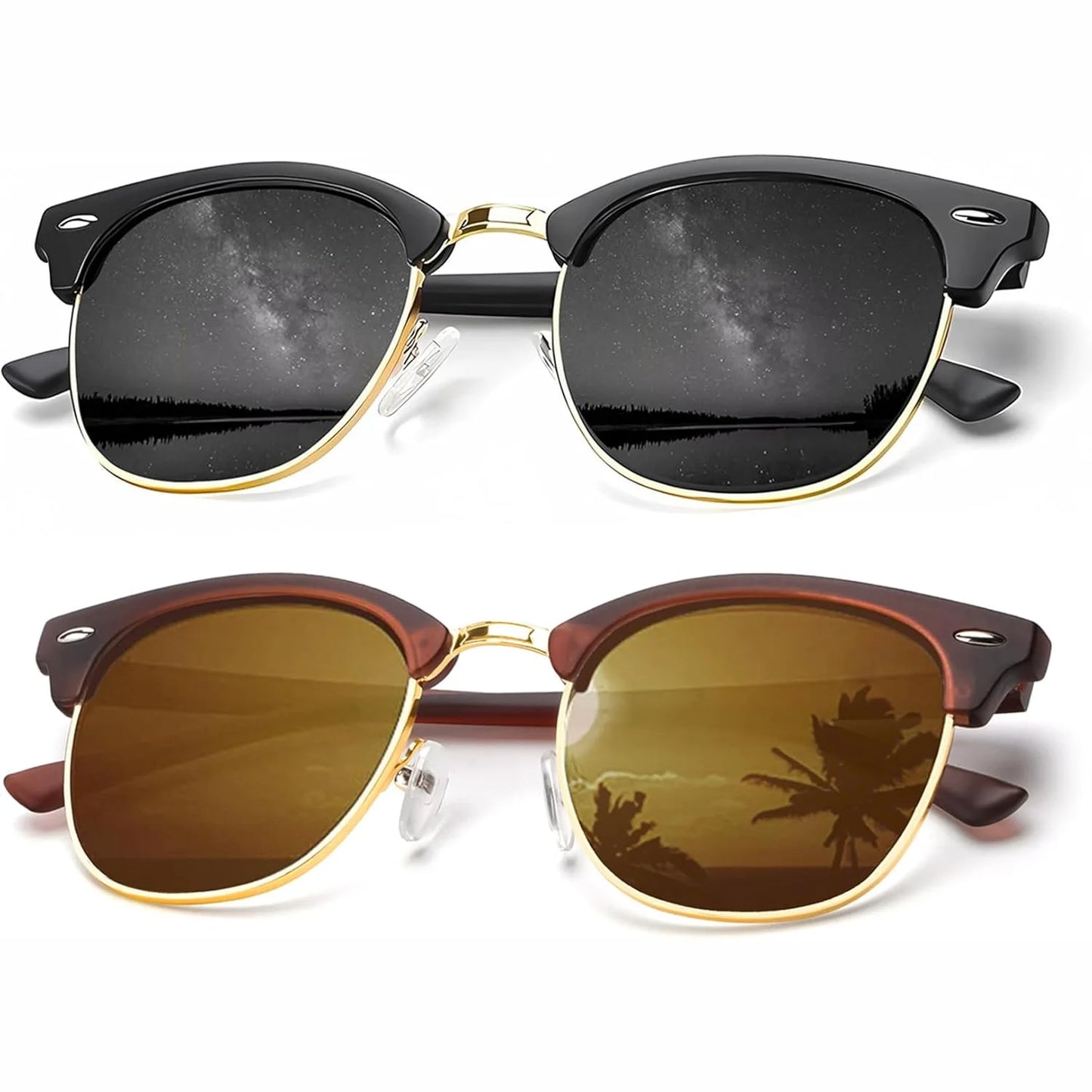 Eclipse Retro Clubmaster Shades