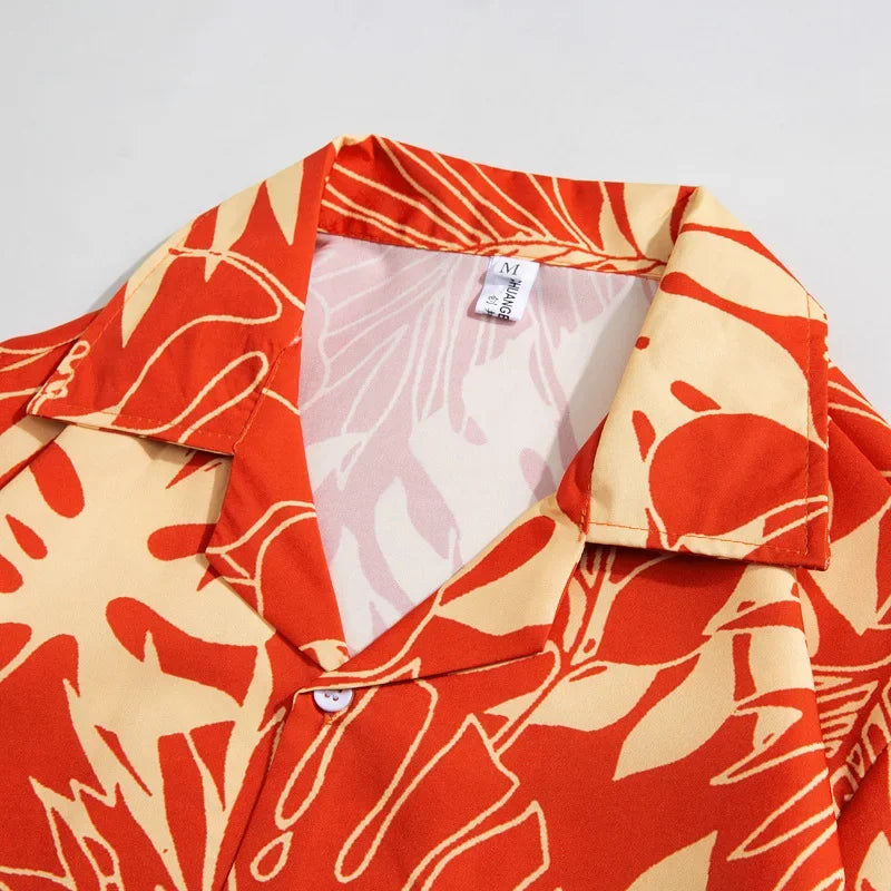 Tropical Blaze Hawaiian Shirt